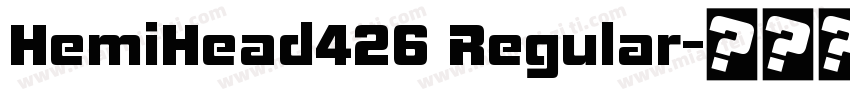 HemiHead426 Regular字体转换